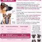 LUCKYPAW Dog Muzzle, Soft Muzzles for Large Medium Small Dogs to Prevent Biting Chewing with Ring and Adjustable Strap for Vet Visit Training (Hot Pink, M)