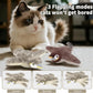 2 PCS Cat Toys, Flapping Bird Cat Toy(No Flying), Interactive Catnip Toy with Catnip Bags, Chirping Noise Moving Wings Dog Cat Kitten Toys, Flappy Flying Pets Toy for Indoor(Brown&Gray Sparrow)