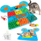 AWOOF Cat Mat, Cute Soft Catnip Mat, Cat Activity Mat Machine Washable Catnip Toys Interactive Cat Toys for Indoor Cats (Mouse Shape)