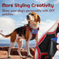 Eagloo Dog Harness for Large Dogs, Easy Wearing with 3 Buckles, Adjustable No Pull Pet Harness with 2 Rings for Walking, No Chock Reflective Soft Padded Vest with Control Handle, Black & Red, XL