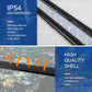 Led Aquarium Light, Full Spectrum Fish Tank Lights, 55/75 Gallon Freshwater Fishtank Hood Lighting for Grow Fish, Plants, Adjustable from 48 to 54 Inch