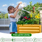 Land Guard Galvanized Raised Garden Bed with Legs, Galvanized Planter Raised Garden Boxes Outdoor, Oval Large Metal Raised Garden Beds for Vegetables(Yellow)………