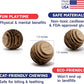 Cat Ball Toys by Americat – Made in USA – Safe Cardboard Cat Toys – for Interactive and Independent Play, Exercise & Stress Relief for All Breeds & Ages (Pack of 3 Round Balls)