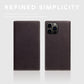 D8 Full Grain Leather Wallet Case for iPhone 15 Pro Max - [2-in-1] Handcrafted Detachable Diary Style with Magnetic MagSafe Back Cover, Gift Box Included (Brown Cream)