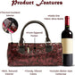 Wine Clutch Bag (Thermal Insulated) Trendy Women’s Carry Tote | Holds Red & White 750mL Bottles | Trendy Fashion | Incl. Portable Waiter-Style Corkscrew
