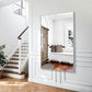 Silver Bathroom Mirror,60x36 inch Wall Mirror for Bathroom Wall Mounted,Large Rectangle Mirror for Bathroom Over Sink,Modern Metal Frame for Living Room,Bedroom Entryway,Horizontal/Vertical