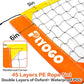 Volleyball Net for Backyard, Professional Portable Outdoor Heavy Duty Volleyball Net Set with Adjustable Aluminum Poles, Anti-Sag Design, Double Tension Adjuster for Beach, Grass |1680D Bag
