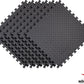 Norsk Foam Floor Gym Mats with Interlocking Tiles, .47" Thick, 24"x24", 60-Pack, 240 Square Feet, Diamond Plate Design, Grey