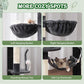 Cat Tree for Large Cats, 78.7"(200cm) Tall Cat Tower for Indoor Cats Multiple Cats with Large Top Perch, Cat Condo, Cat Hammcok, Cat Scratching Post, Dark Gray GCT031G