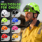 AOLAMEGS Construction Safety Hard Hat - ANSI Z89.1 Type Ι OSHA Approved Safety Helmets with Chin Straps Lightweight Reflective Vented ABS Hard Hats For Men Women Industrial Workwear 6-point Suspension