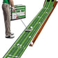Putting Green Indoor Golf Putting Mat – Easy to Assemble with Automatic Ball Return, Wrinkle-Free Close to Real Green Speed, Suitable for Office, Recreation Room, Patio – Ideal Gift