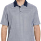 Men's Golf Polo Shirts Short Sleeve Striped Performance Moisture Wicking Dry Fit Golf Shirts for Men