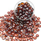 10LB Amber Flat Glass Marbles for Vases, Gemstone Beads Vase Filler Decorative Glass Pebbles for Fish Tank, DIY Crafts, Autumn Centerpieces, Aquarium Decor Rocks
