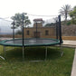 Happy Trampoline Round Trampolines 14 FT, 15 FT, 16 FT - ASTM Approved - Outdoor Gymnastic Trampolines for Adults and Kids with Net Enclosure