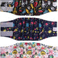 CuteBone Dog Diapers Male Washable Belly Band for Male Dogs Wraps Black 3pcs a Pack DM54M