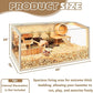 Hamster Cage Chewproof, Large Hamster Cages and Habitats, Openable Top with Acrylic Sheets, Solid Built