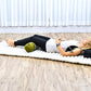 Leewadee Small Yoga Bolster – Shape-Retaining Cervical Neck Roll, Tube Pillow for Comfortable Reading, Kapok Filling, 22 x 6 x 6 inches