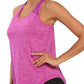Aeuui Womens Workout Tops for Women Racerback Tank Tops Mesh Yoga Shirts Athletic Running Tank Tops Sleeveless Gym Clothes