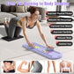 Pilates Reformer Board, 6 in 1 Portable & Foldable Pilates Reformer Set with Resistance Bands, Pilates Board for Home Workout, Multifunctional Abdominal Board