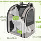 Pecute Pet Carrier Backpack, Dog Carrier Backpack, Expandable with Breathable Mesh for Small Dogs Cats Puppies, Pet Backpack Bag for Hiking Travel Camping Outdoor Hold Pets Up to 17 Lbs