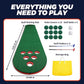Golf Putting Game Set, Mini Golf Game Set with 2 Putters 2 Balls, 10 Feet Practice Putting Green Mat for Adults, Indoor Outdoor Backyard Party Game