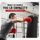 Yes4All Punching Bag Hanger, Stainless Steel Swivel Chain with 4 Snap Hooks for Heavy Bag, Gym Swing, Trapeze, and Hammock