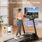 Treadmills for Home, Treadmill with 0-15% Auto Incline, 3HP Folding Treadmills for Running Walking with 300LBS Weight Capacity, Incline Treadmill Equipped with Bluetooth & Pulse Monitor