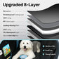 Back Seat Pet Cover for Dogs 59", Upgraded PU Leather Back Seat Extender with Hard Bottom Holds 400LBS, Waterproof Anti-Scratch, Dog Backseat Cover for Cars, SUV & Small Truck
