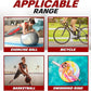 BV Mini Bike Pump Portable Frame Pump, Shock Pump for Bike Shock, Air Ball Pump Inflator with Ball Pump Needles, Mini Pump Fits Presta & Schrader- Smart Valve