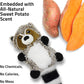 Playology Dog Toys | Plush Toy Racoon Stuffed Animal for Dogs | Small Sweet Potato Scented Toy - Easy to Clean and Made from Non Toxic Materials