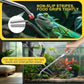 2pcs Reptile Feeding Tongs, Feeding Spoon, Stainless Steel Aquarium Feeding Tools, Curved Long Tweezers 10.6 in, Long Spoon 10 in (Coffee Spoon) for Feeding Lizards, Bearded Dragons and More.