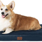 Bedsure Large Dog Bed for Crate - Orthopedic Flat Pet Beds with Removable Washable Cover, Egg Crate Foam Crate Mat, Suitable for Pet Up to 50 lbs
