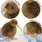 Kiwi Bird Plush Toy, Stuffed Animal Furry Kiwi Plushie Doll, Soft Fluffy Like Real Bird Hugging Toy - Present for Every Age & Occasion