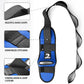 DMoose Fitness Foot & Calf Stretcher with Adjustable Padded Stretching Strap for Plantar Fasciitis, Hamstring, Heel Spurs and Achilles Tendonitis Relief - Yoga Leg Stretch Strap for Flexibility