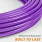 XiaZ Dog Tie Out Cable 50 Feet, Dog Runner for Yard Steel Wire Pet Cable Tether Line, Dogs Chains Heavy Duty for Outside Hold Large Dogs Up to 250 LBS