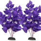 ALEGI Silk Aquarium Plants, 16 Inch Artificial Silk Plants Decorations for Fish Tank,Aquarium Décor Plastic Plants (Purple, 2 Pack)
