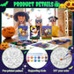 Blosssound 10 Set Pre Printed Canvas Pre Drawn Canvas Painting with Easel Kits 5" x 7" Outline Painting Panels for Beginners, DIY Craft Project, Party Favor, Home Decors(Spider)