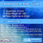 PMU 33 Inch Purple Bodyboard - Lightweight Wrist Leash, Slick Bottom Boards for Beach, Sea & Pool - Surfing Board for Kids, Teens & Adults Wave Conditions Pkg/1