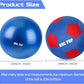 Herding Ball for Dogs Horse Ball & Cover 25" for Horses Large with Hand Pump for Play, Blue and Red
