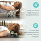 Chirp Wheel+ Foam Roller 5-Pack - Targeted Back Foam Roller for Back Pain Relief, Deep Tissue Muscle Massage, Trigger Point Round Foam Roller