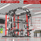 Smith Machine Power Rack Multifunctional Power Cage Deep Squat Rack Cable Crossover System Selectable More Training Attachment for Garage & Home Gym
