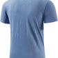 Mens Seamless Workout T-Shirts Lightweight Moisture Wicking Running Hiking Camping Tennis Pickleball Shirts for Men