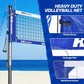 Haokelball Volleyball Net for Backyard Outdoor Portable Volleyball Net Set with Volleyball Antennas, Aluminum Poles, Tension Adjuster and Volleyball