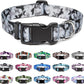 Mercano Adjustable Dog Collar - Special Design Patterns, Soft Nylon Comfortable Sturdy Pet Collar for Small Medium Large Dogs (M, Dog Camouflage Grey)