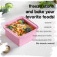 2-Cup Silicone Freezer Trays with Lids – Perfect for Meal Prep, Portion Control, and Easy Freezing-Meal Prep Container Molds for Soup,Leftovers (Cotton Candy, 4 Pack)