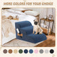 Romrol Dog Stairs Ramp for Beds Couches, Extra Wide Pet Steps with Durable Non-Slip Waterproof Fabric Cover, Dog Slope Stairs for Small Dogs and Cats or Pets Friendly, 3-Tiers, 13 Inch,Dusty Blue