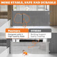 Upgrade 71" Retractable Baby Gates with Reinforced Strips, 41" Tall Retractable Gate Indoor for Baby and Pet, Outdoor Dog Gates for Stairs, Doorways, Hallways-Grey