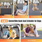 Dog Car Seat Cover for Back Seat, Dog Car Bed Cover with Strong Hard Bottom, Back Seat Extender Hammock for SUV Truck,4 Panels Gray Color