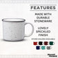 DISCOUNT PROMOS Ceramic Campfire Coffee Mugs 13 oz. Set of 10, Bulk Pack - Perfect for Tea, Espresso, Cappuccino, Hot Cocoa - White