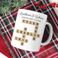 Trending Custom Brothers And Sisters Forever Linked Together Crossword Puzzle Art Personalized Mug, Gift For Brothers, Sisters, Siblings, Family Member on Birthday Christmas